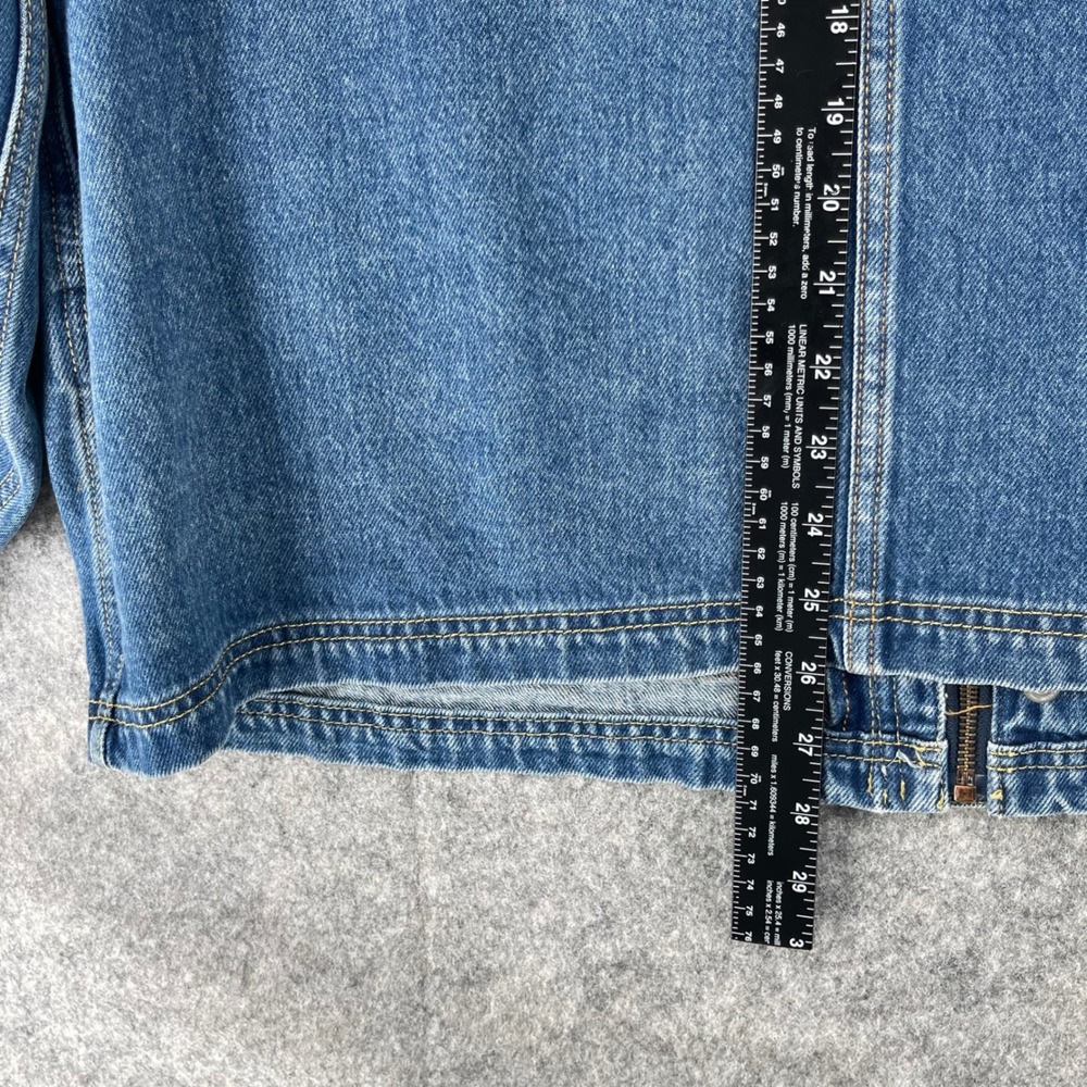 Levis East Port Chore Jacket Men L Blue Denim Corduroy Collar Relaxed 002WW0000 - Picture 6 of 16